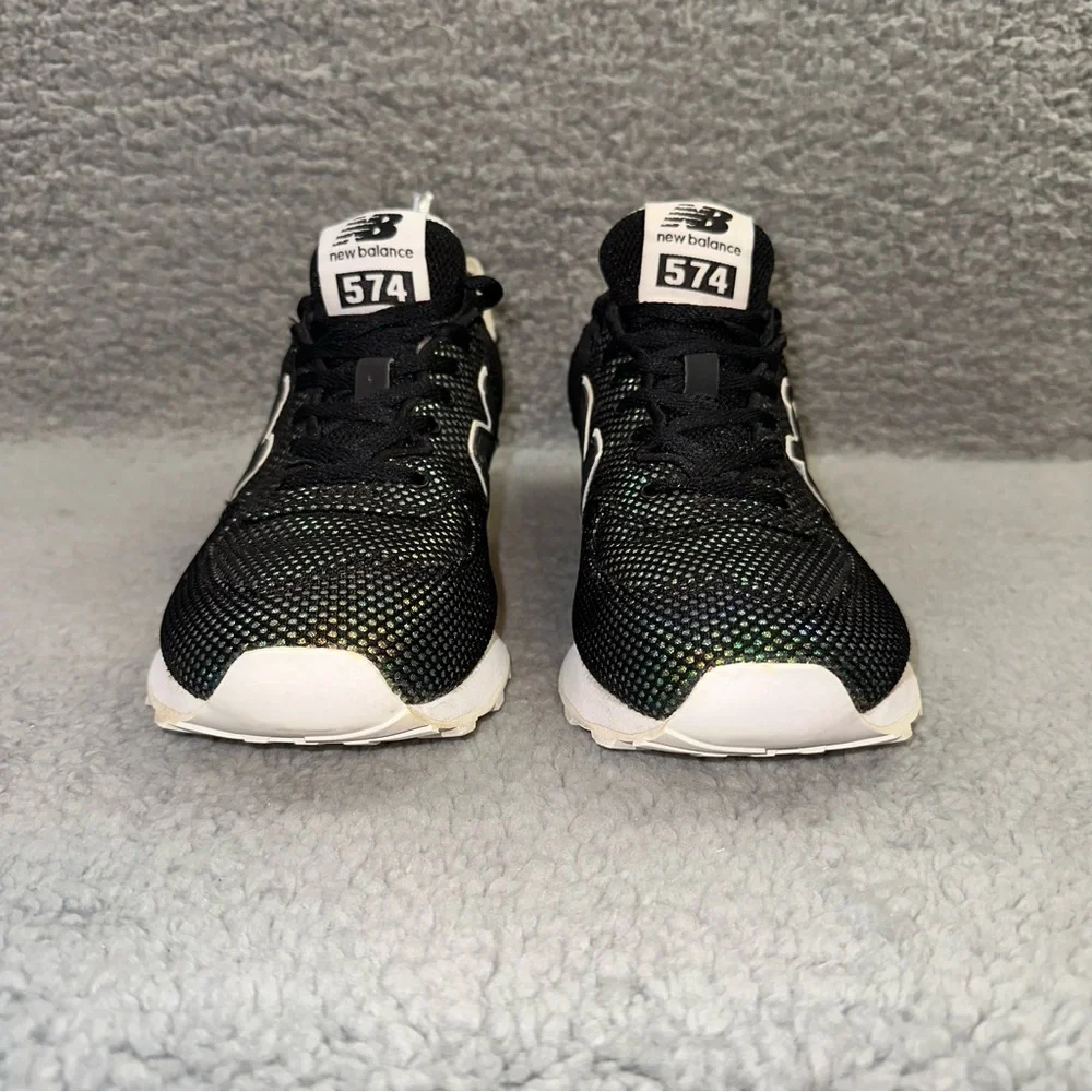 New Balance 574 WL574UBA Shoes Black Luminescent Mermaid Women's 8 Sneakers - Picture 5 of 10